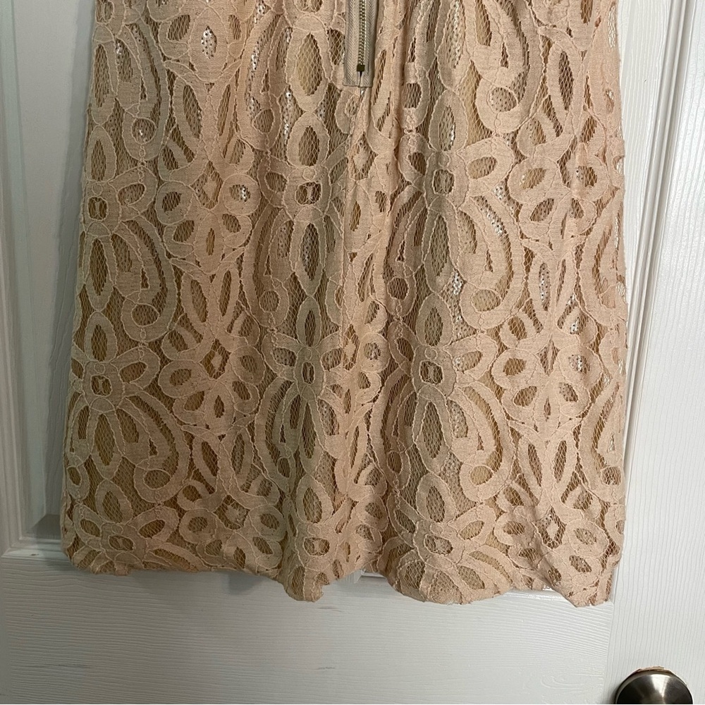Ali Ro Gold Lace Designer Racer Back Dress - Picture 10 of 10